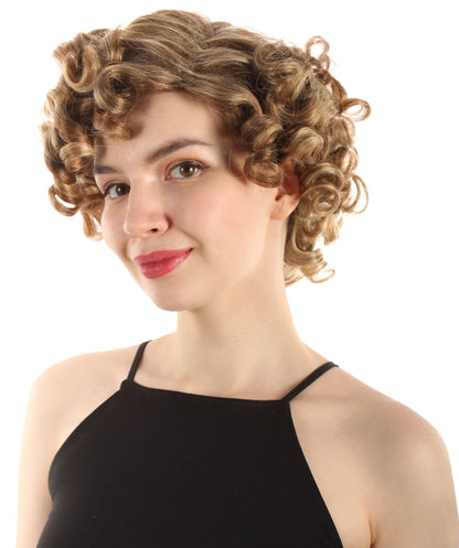 Doll Curly Womens Wig Collection | Character Fancy Halloween Wig | Premium Breathable Capless Cap | HPO