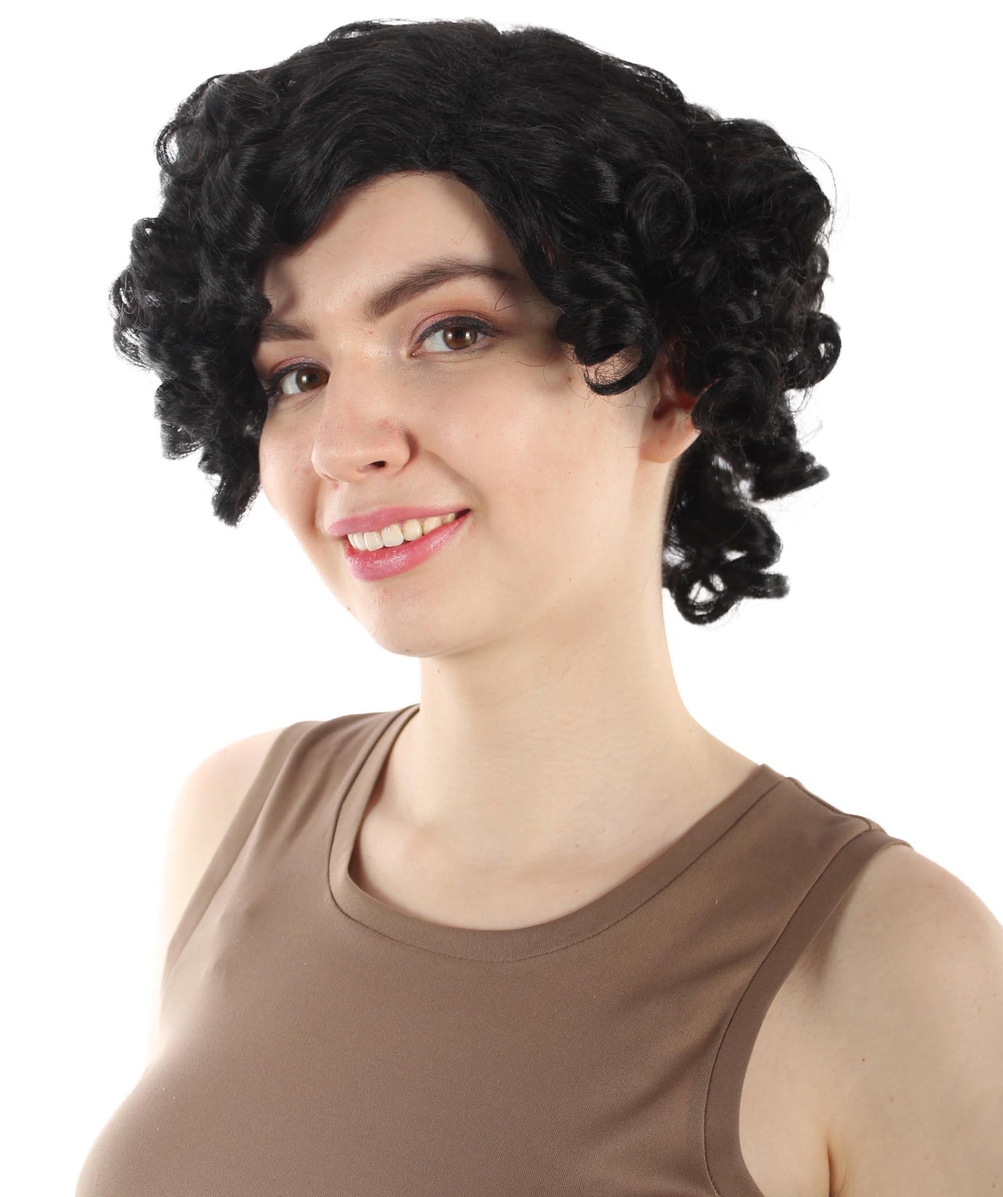 Doll Curly Womens Wig Collection | Character Fancy Halloween Wig | Premium Breathable Capless Cap | HPO