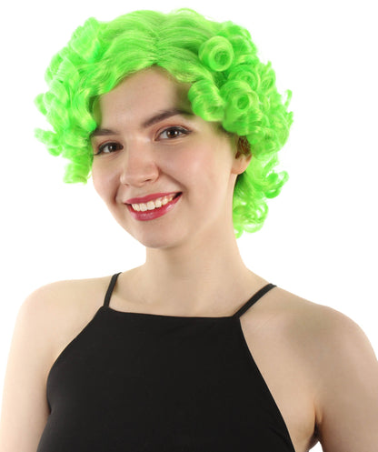 Doll Curly Womens Wig Collection | Character Fancy Halloween Wig | Premium Breathable Capless Cap | HPO