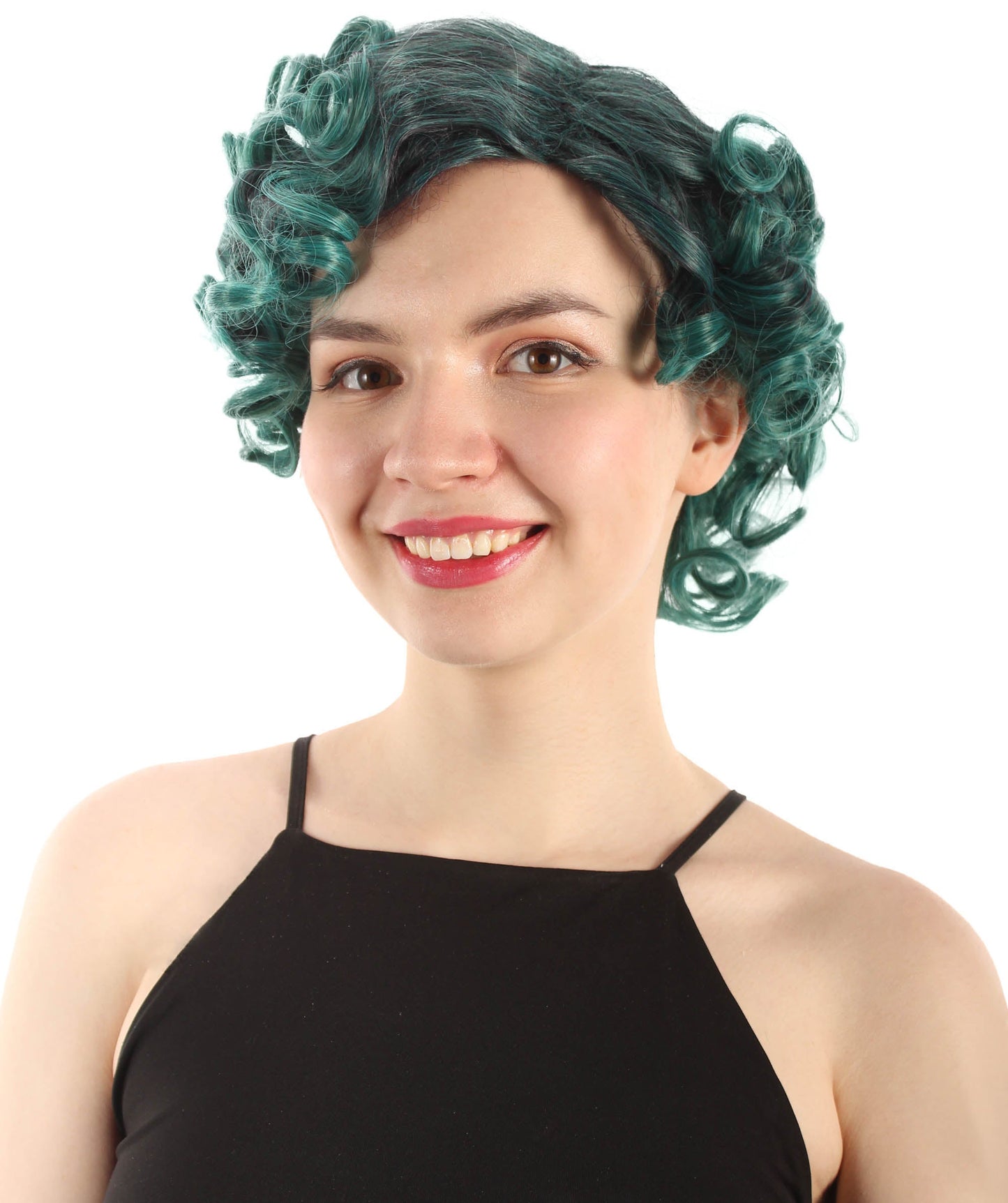 Doll Curly Womens Wig Collection | Character Fancy Halloween Wig | Premium Breathable Capless Cap | HPO