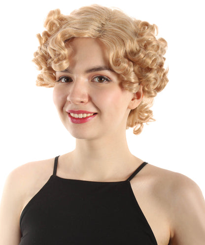 Doll Curly Womens Wig Collection | Character Fancy Halloween Wig | Premium Breathable Capless Cap | HPO