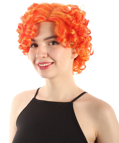 Doll Curly Womens Wig Collection | Character Fancy Halloween Wig | Premium Breathable Capless Cap | HPO