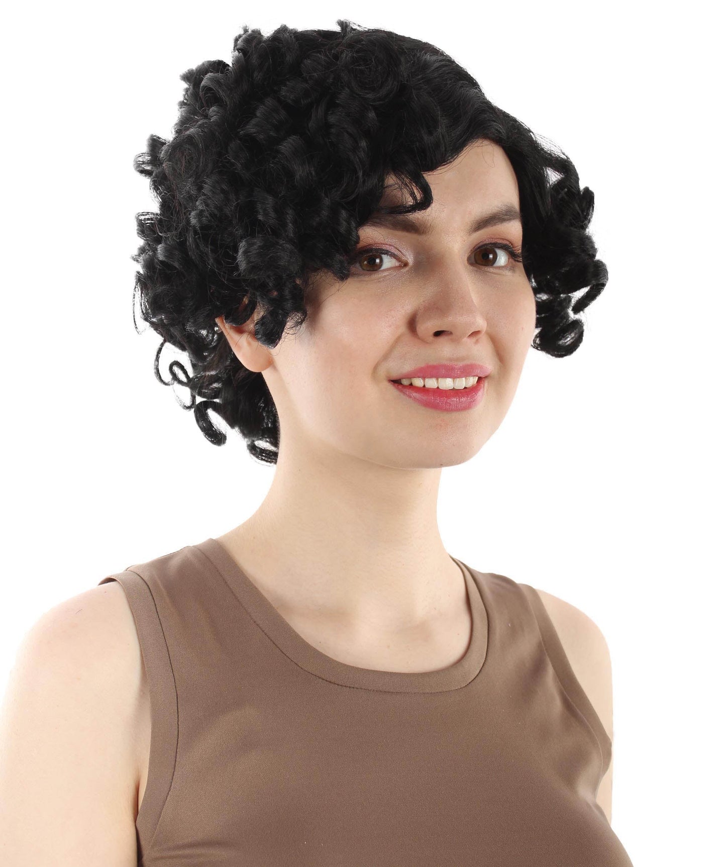 Doll Curly Womens Wig Collection | Character Fancy Halloween Wig | Premium Breathable Capless Cap | HPO