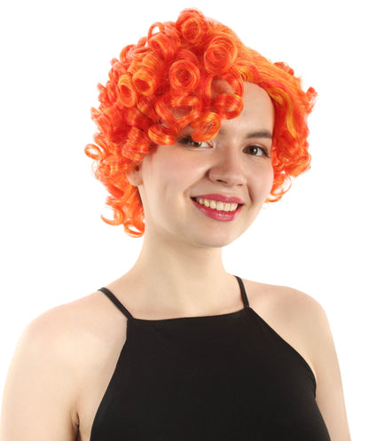 Doll Curly Womens Wig Collection | Character Fancy Halloween Wig | Premium Breathable Capless Cap | HPO