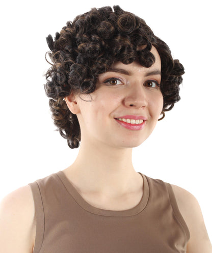 Doll Curly Womens Wig Collection | Character Fancy Halloween Wig | Premium Breathable Capless Cap | HPO