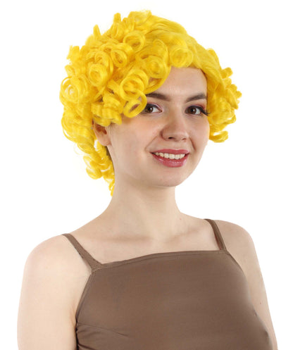 Doll Curly Womens Wig Collection | Character Fancy Halloween Wig | Premium Breathable Capless Cap | HPO