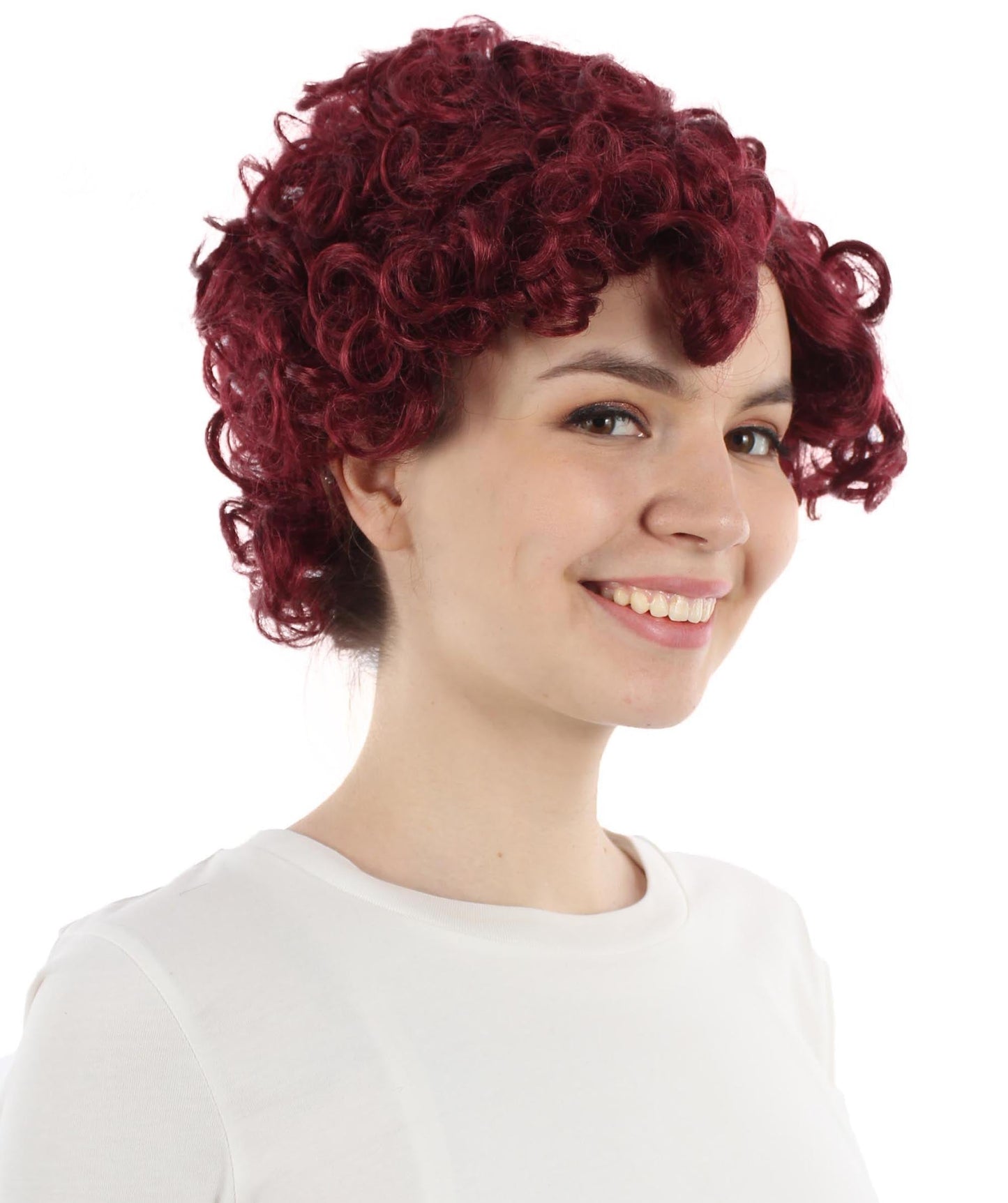 Doll Curly Womens Wig Collection | Character Fancy Halloween Wig | Premium Breathable Capless Cap | HPO