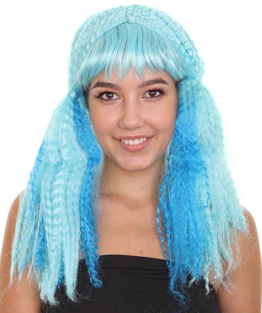Doll Ponytail Blue Wig