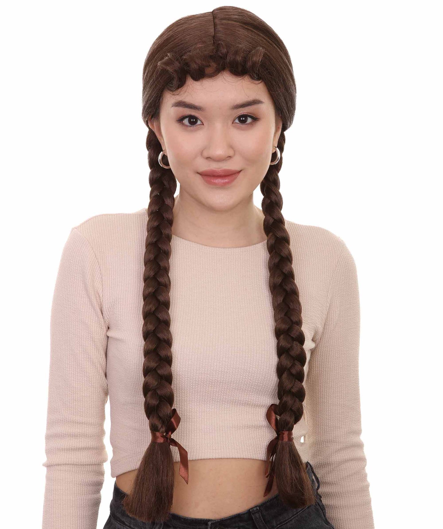 Dark Brown Multiple Colors Option Long Braided Wig