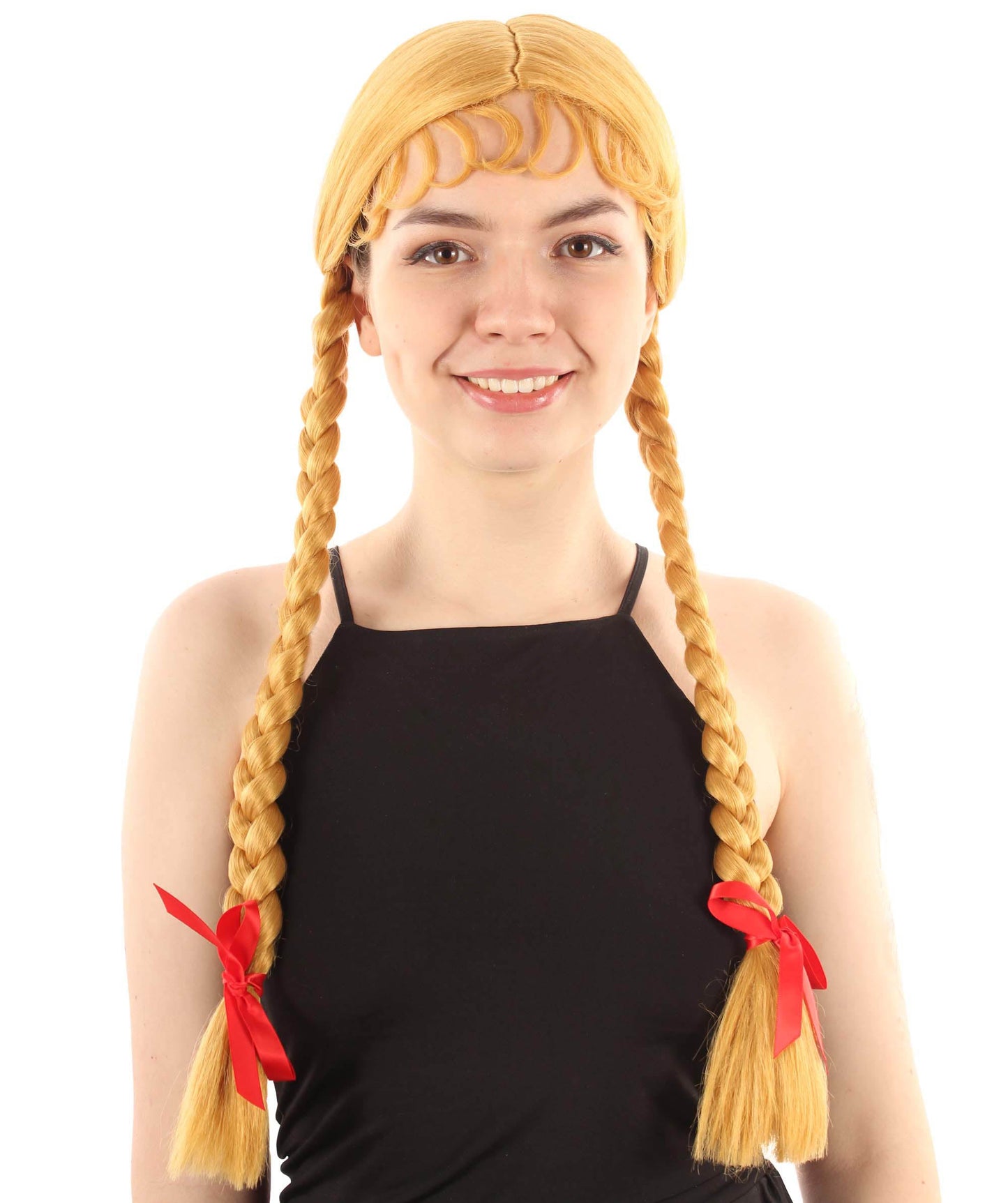 Gold Multiple Colors Option Long Braided Wig