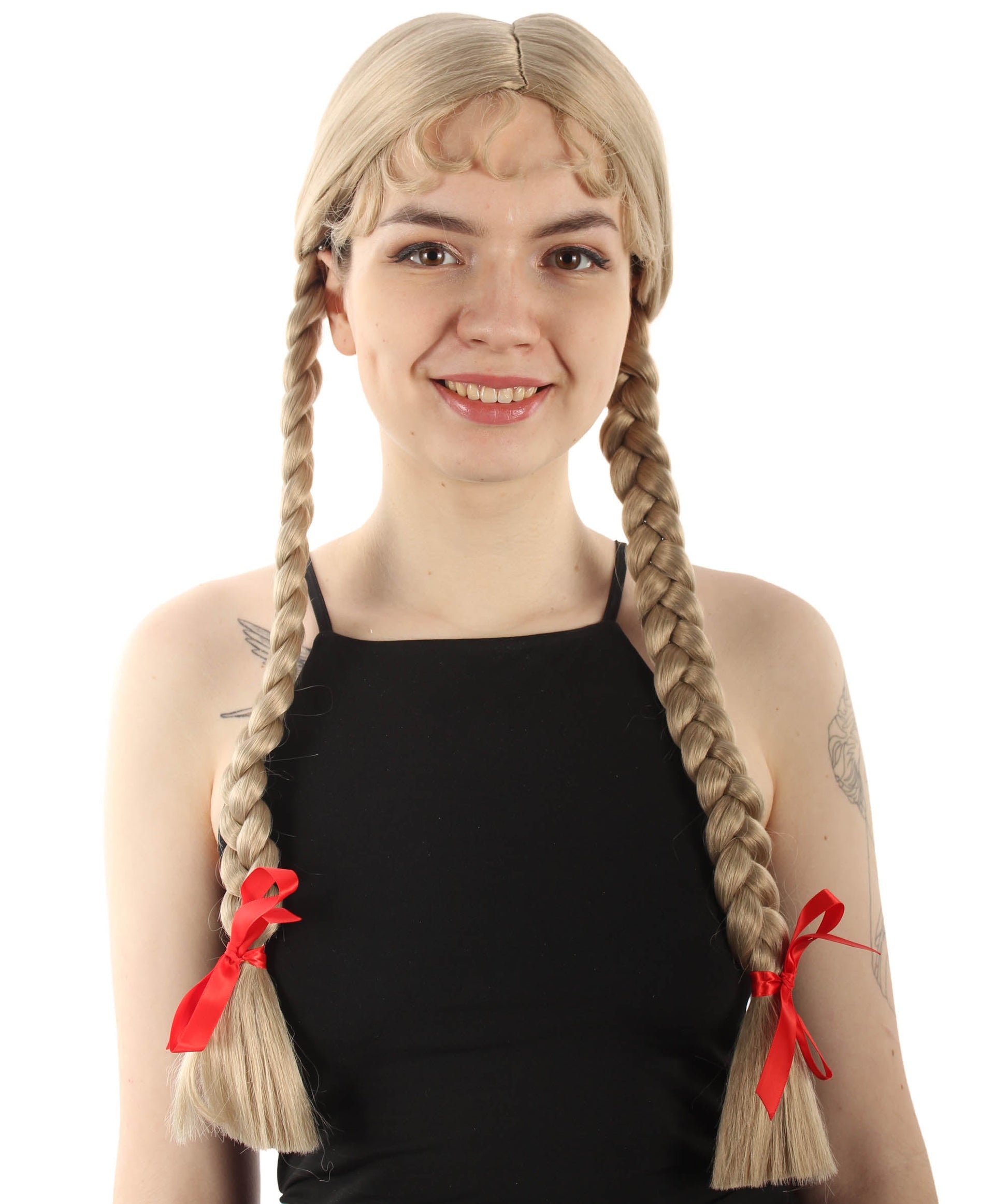 Beige Multiple Colors Option Long Braided Wig