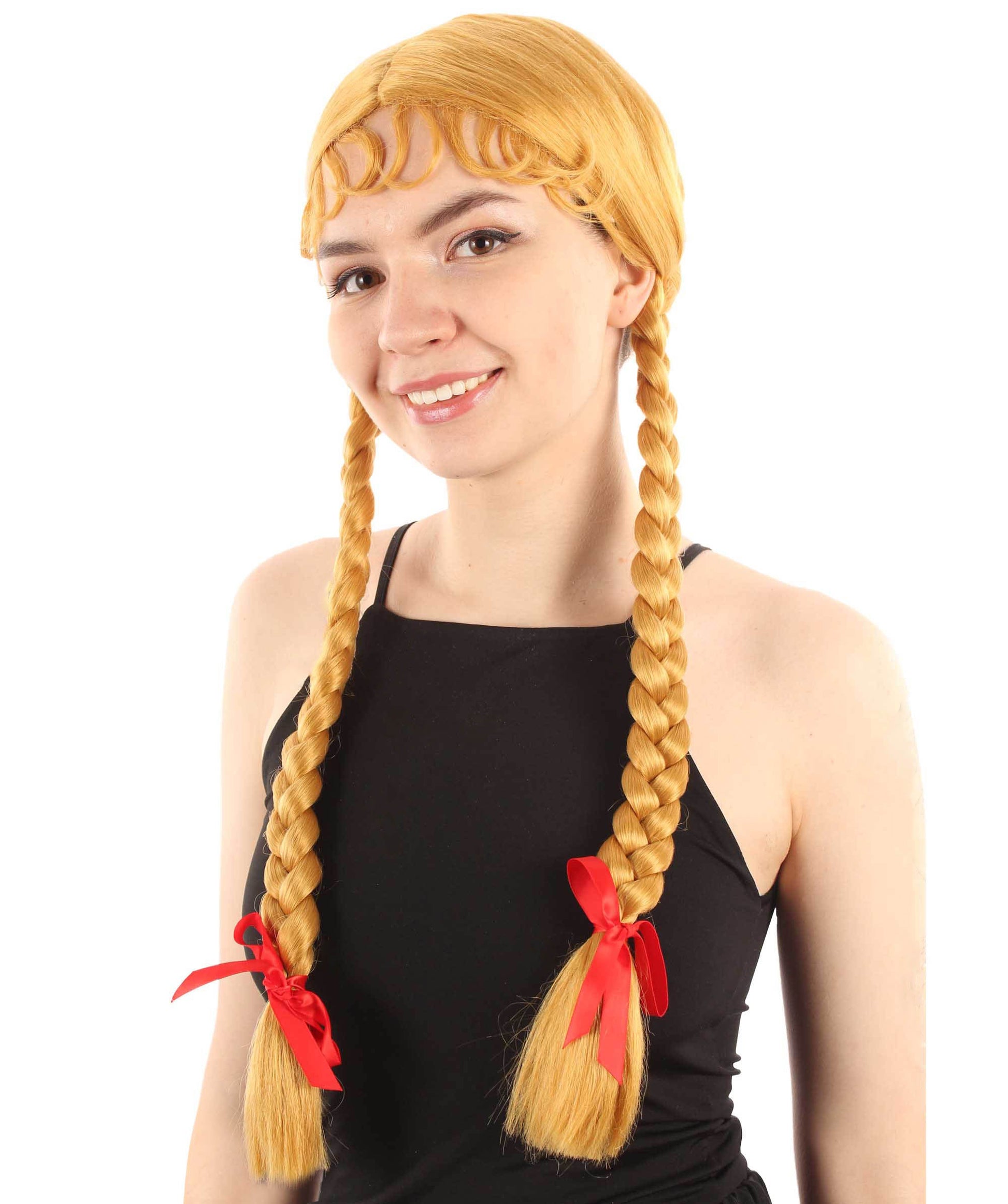 Gold Multiple Colors Option Long Braided Wig