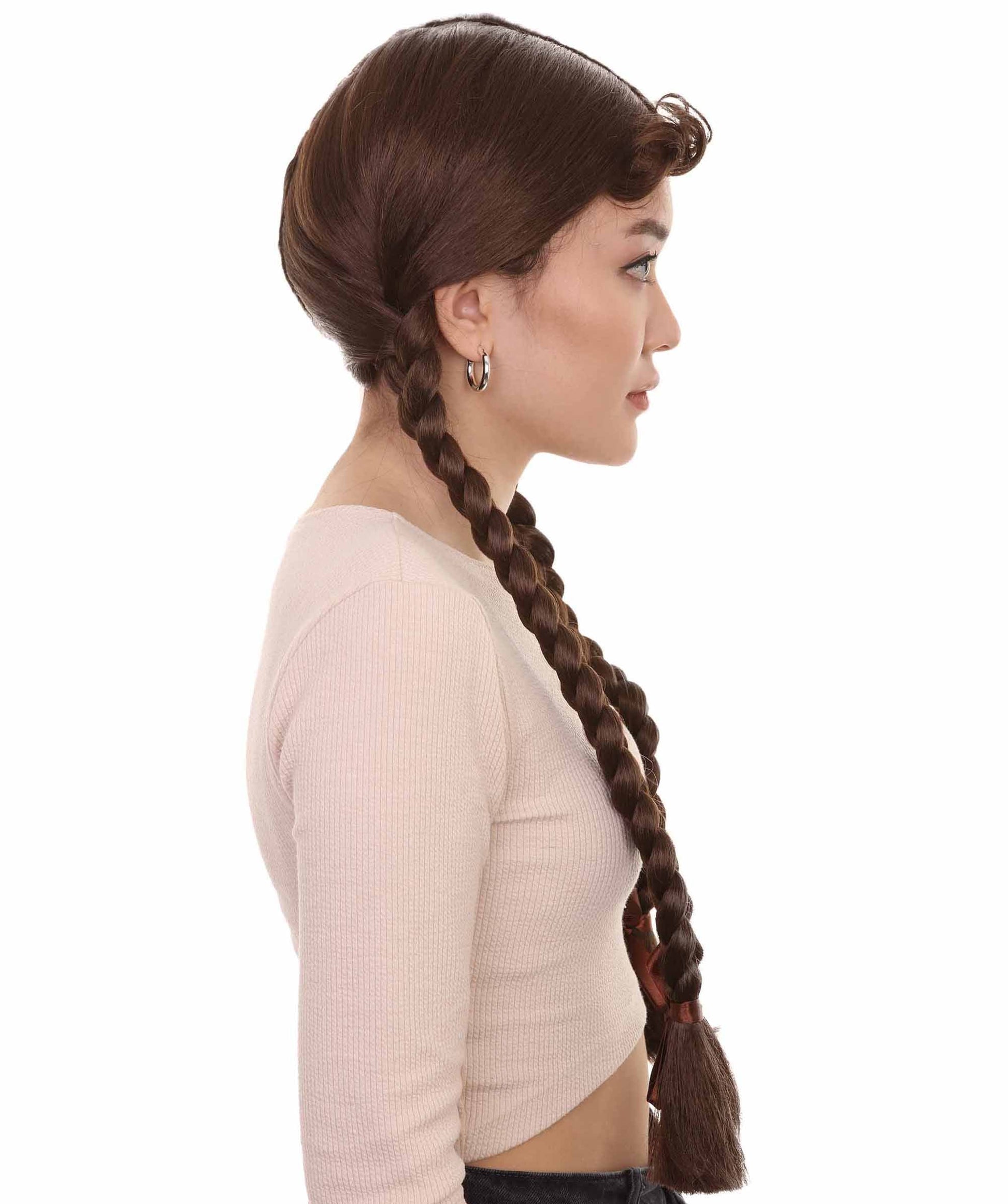 Dark Brown Multiple Colors Option Long Braided Wig