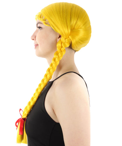 Yellow Multiple Colors Option Long Braided Wig