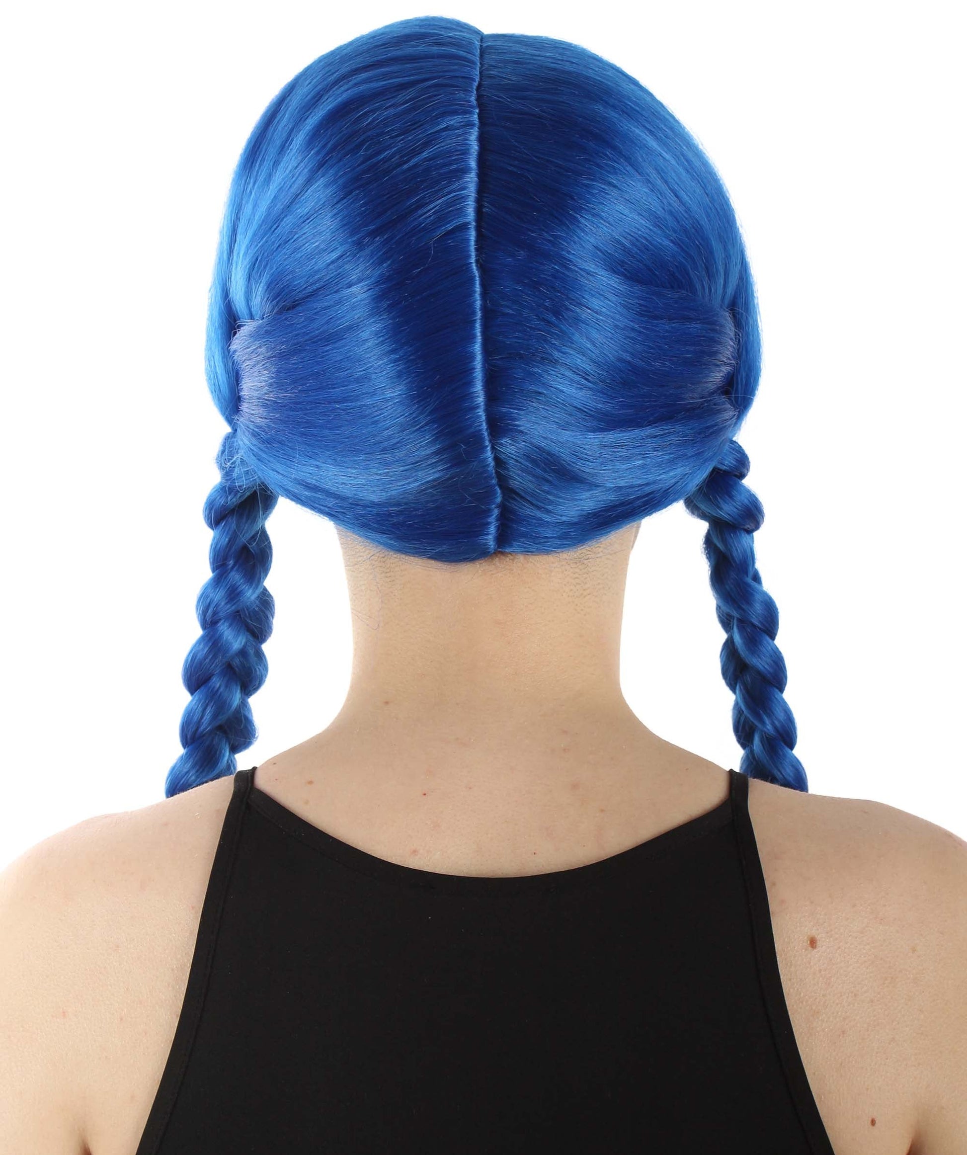 Dark Blue Multiple Colors Option Long Braided Wig