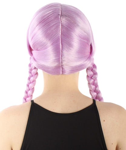 Light Purple Multiple Colors Option Long Braided Wig