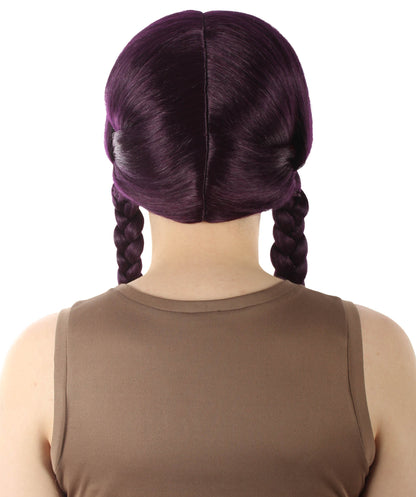 Dark Purple Multiple Colors Option Long Braided Wig