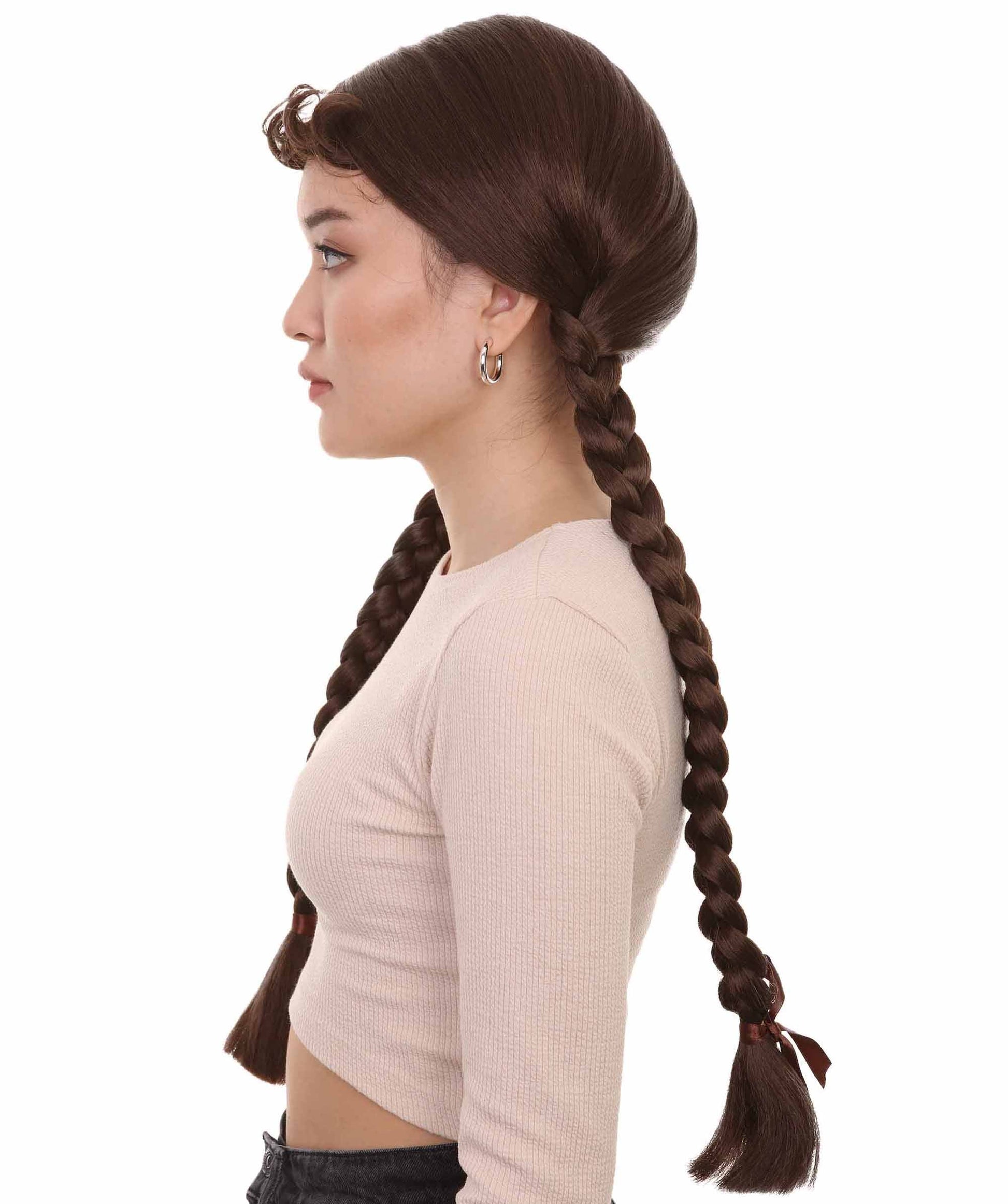 Dark Brown Multiple Colors Option Long Braided Wig