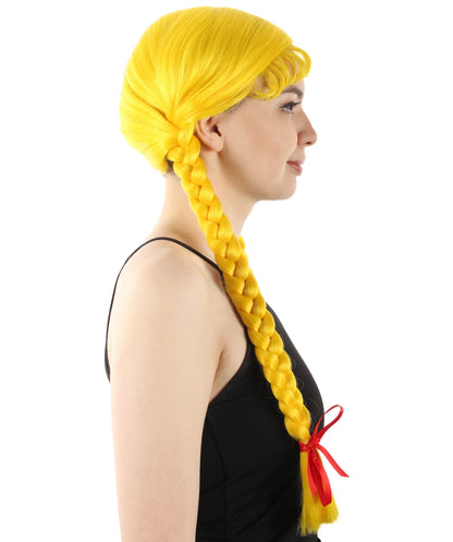 Yellow Multiple Colors Option Long Braided Wig