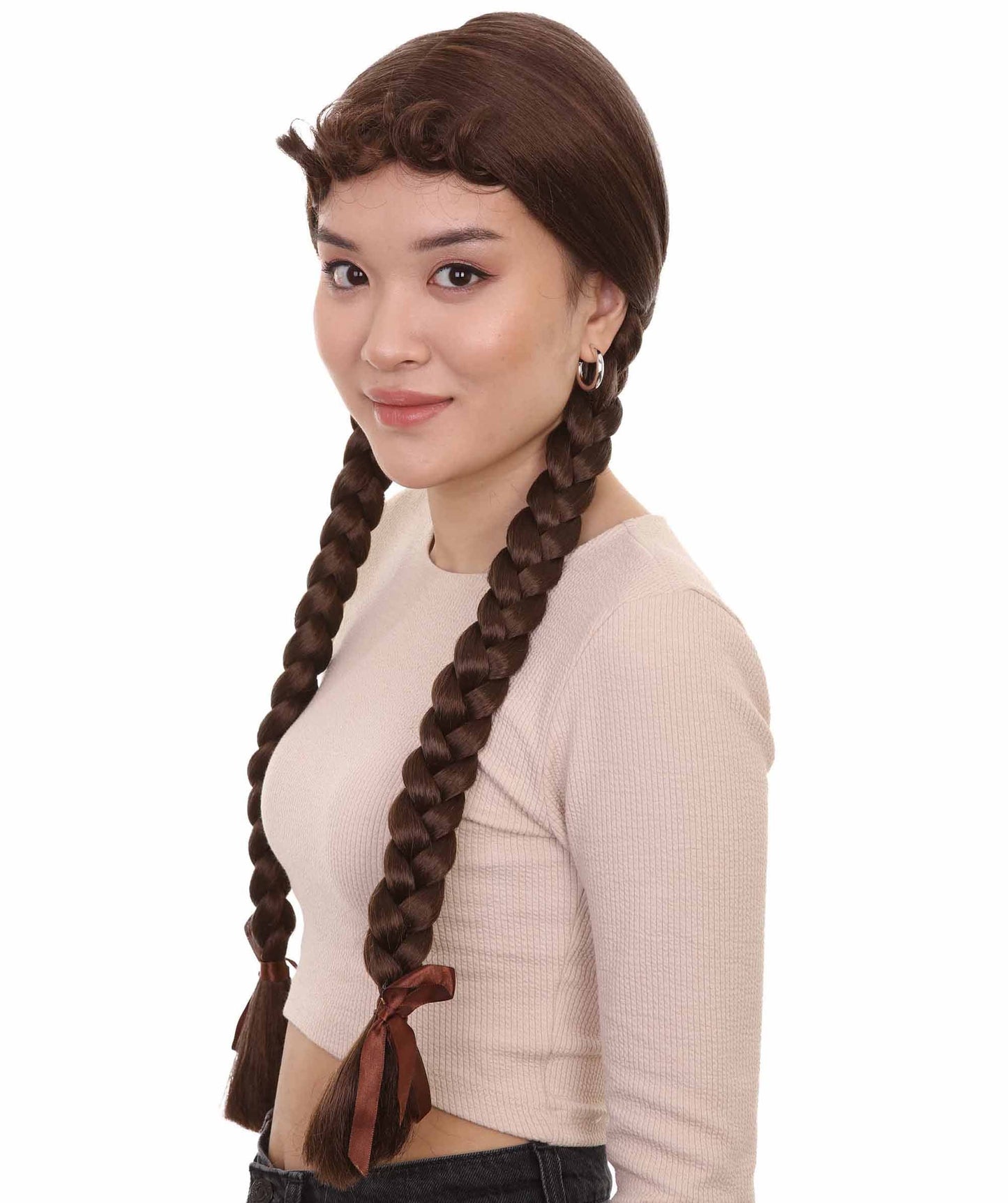 Dark Brown Multiple Colors Option Long Braided Wig