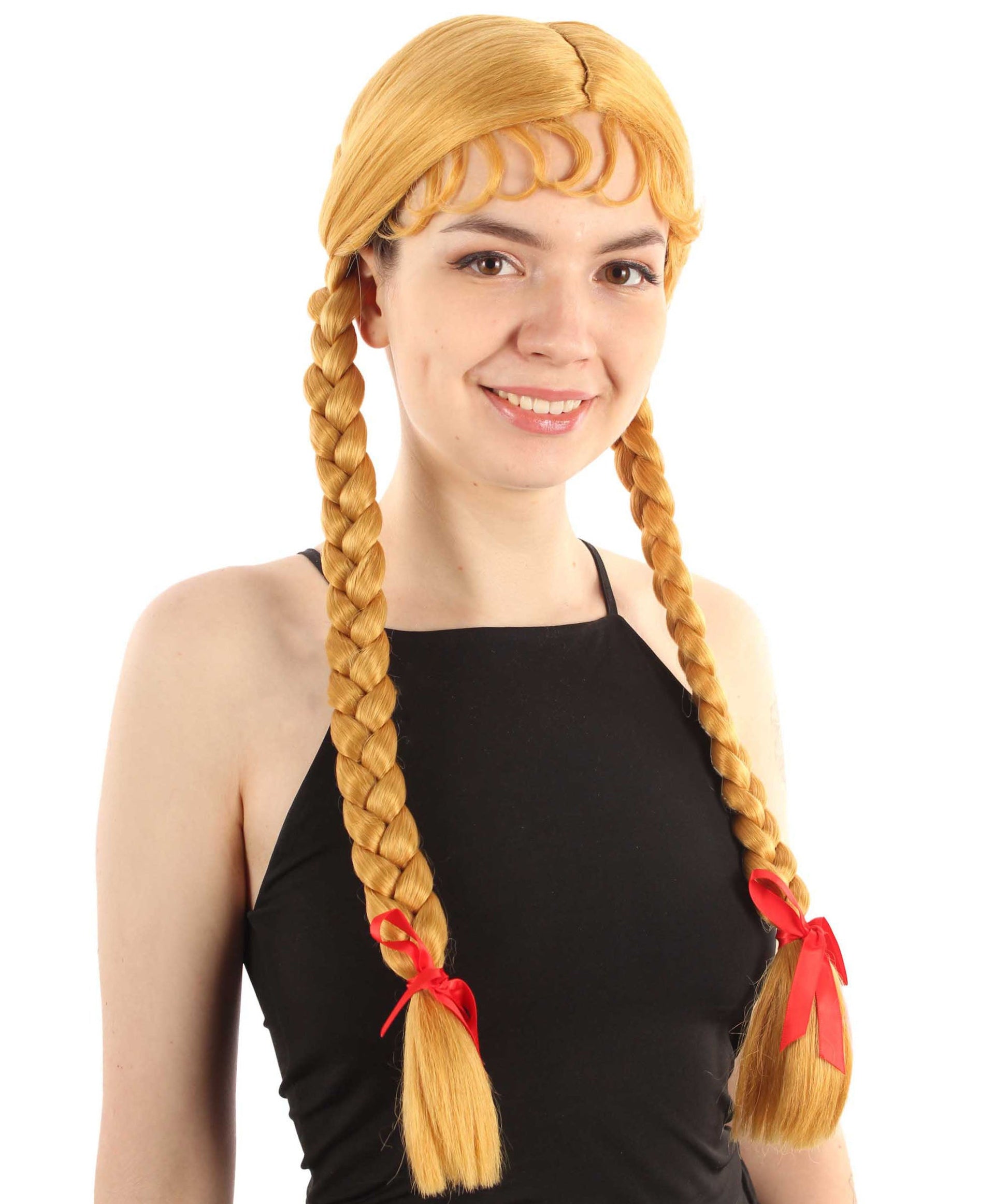 Gold Multiple Colors Option Long Braided Wig