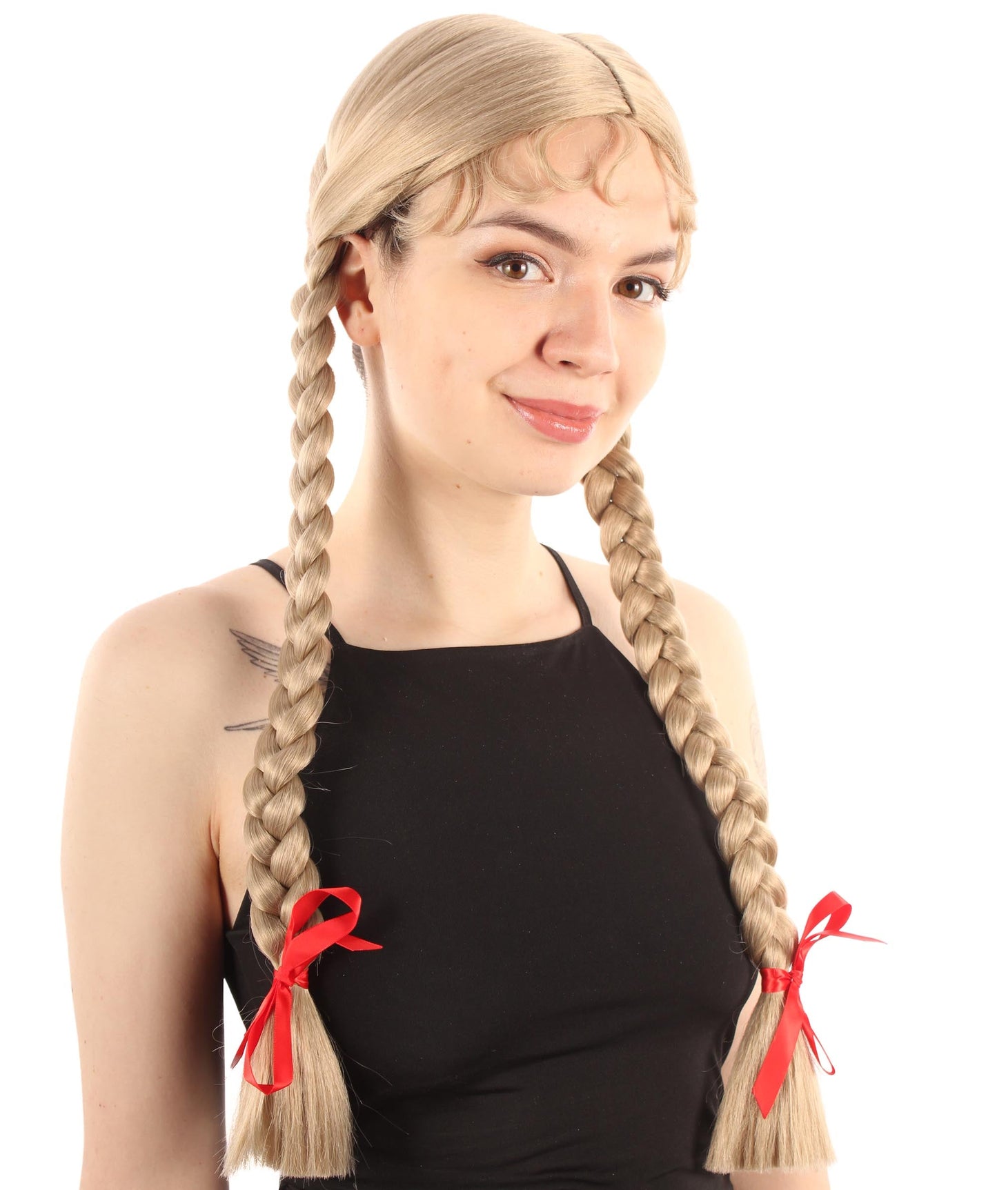 Beige Multiple Colors Option Long Braided Wig