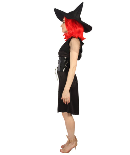 Women Bat Witch Costume | Black Halloween Costume