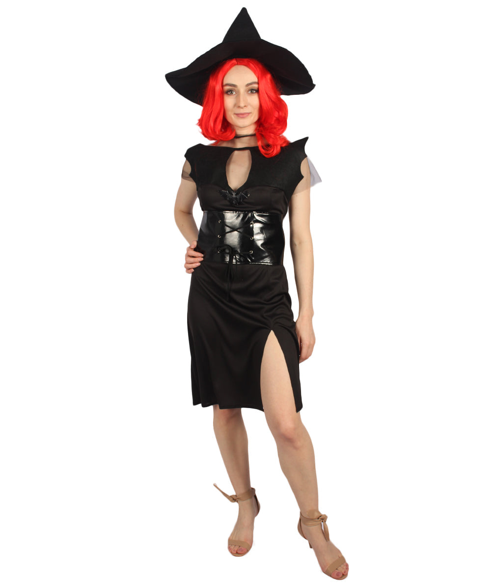 Women Bat Witch Costume | Black Halloween Costume