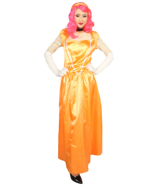 Orange Aristocrat Socialite Costume