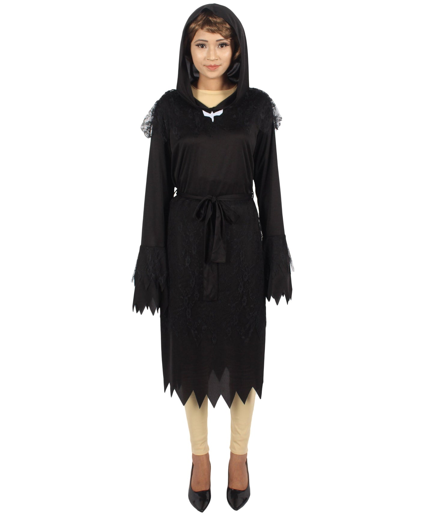 Women's Cloak of Darkness 2Pc Costume |  Black Halloween Costume