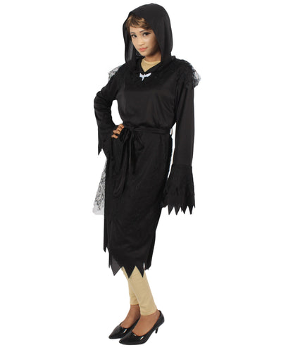 Women's Cloak of Darkness 2Pc Costume |  Black Halloween Costume