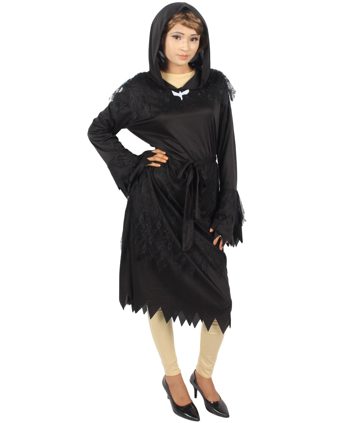 Women's Cloak of Darkness 2Pc Costume |  Black Halloween Costume