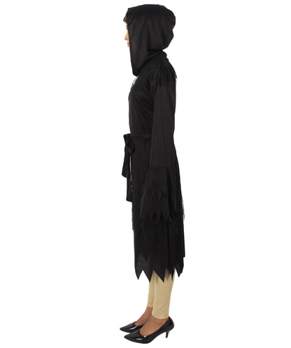 Women's Cloak of Darkness 2Pc Costume |  Black Halloween Costume