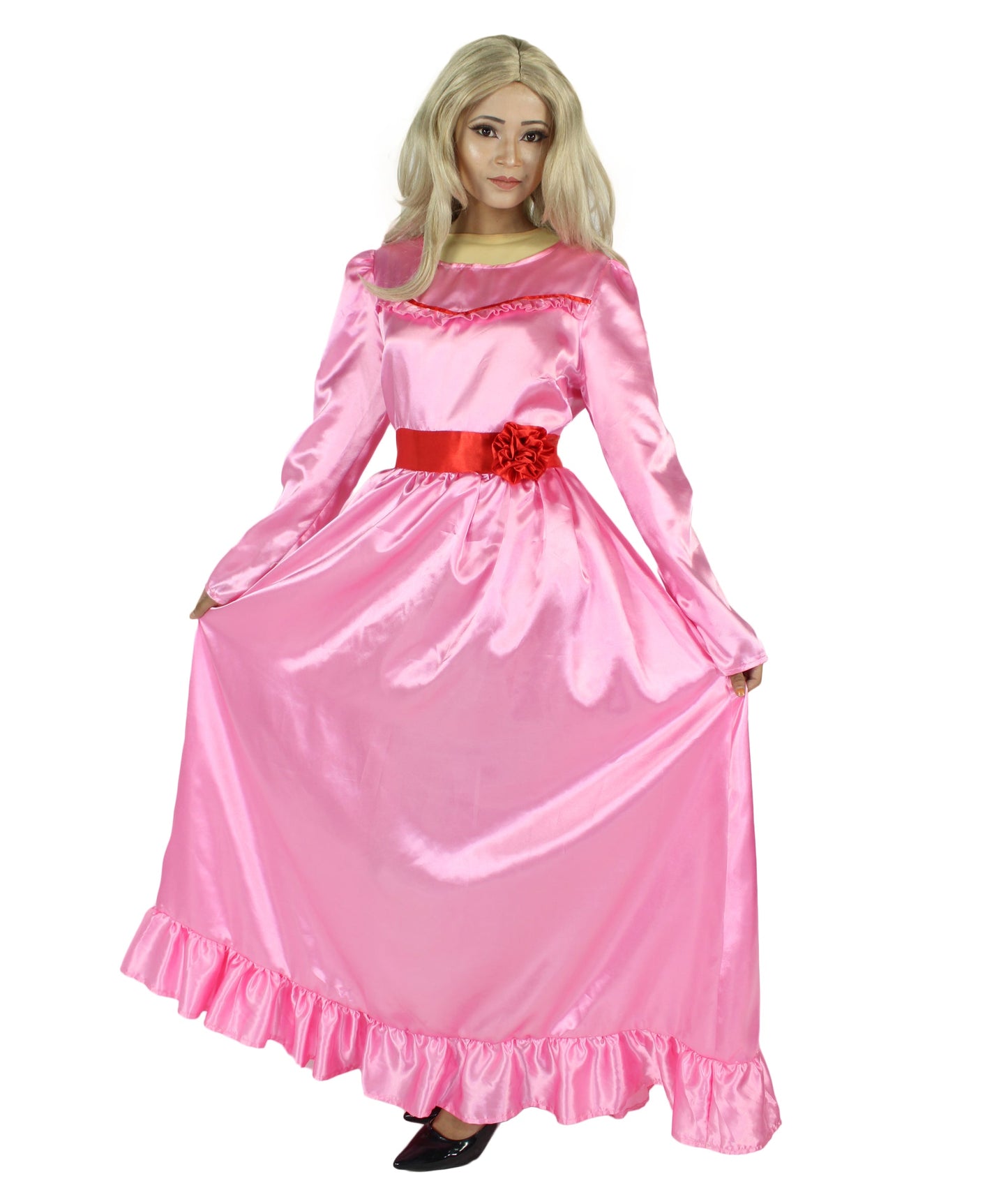 Pink Evil Doll Long Maxi Dress 