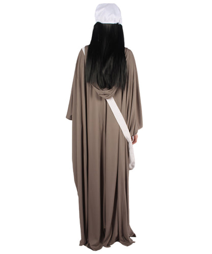 Women's Robe Handmaid Costume with Bag and Bonnet | Grey Fancy Costume