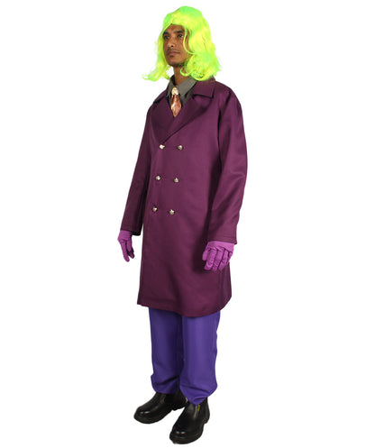 Men's Deluxe Clown Theatrical Suit Costume | Multi Color Halloween Costume