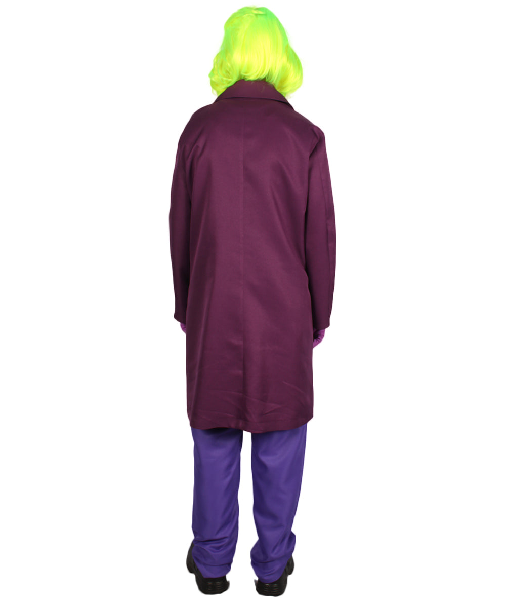 Men's Deluxe Clown Theatrical Suit Costume | Multi Color Halloween Costume