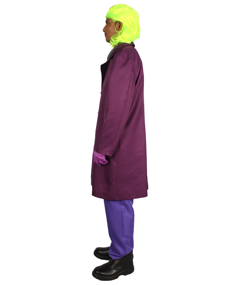 Men's Deluxe Clown Theatrical Suit Costume | Multi Color Halloween Costume