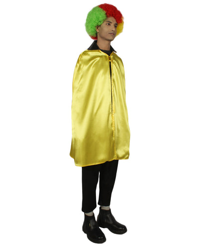 Yellow/Black Reversible Vampire Cape Costume