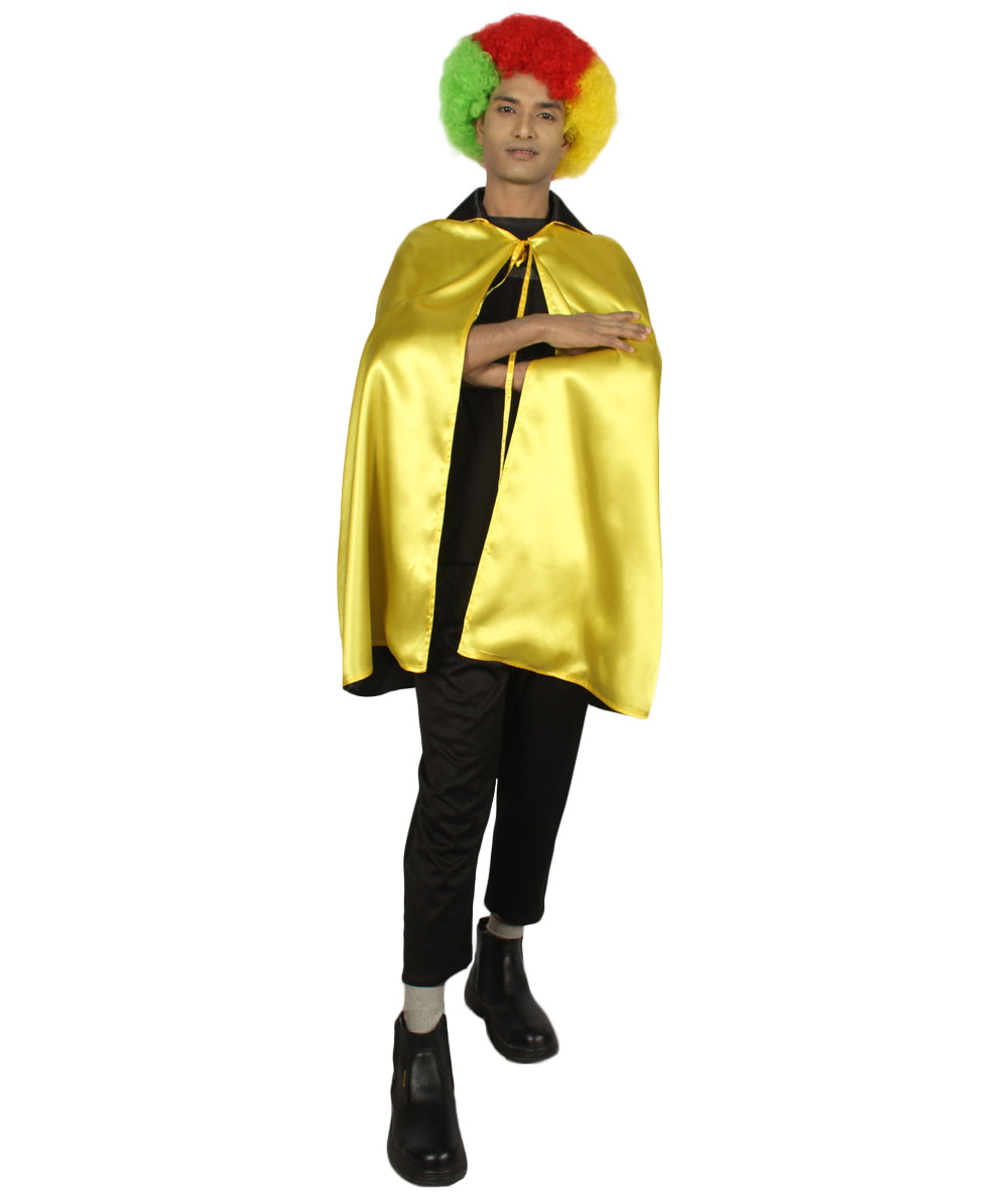 Yellow/Black Reversible Vampire Cape Costume