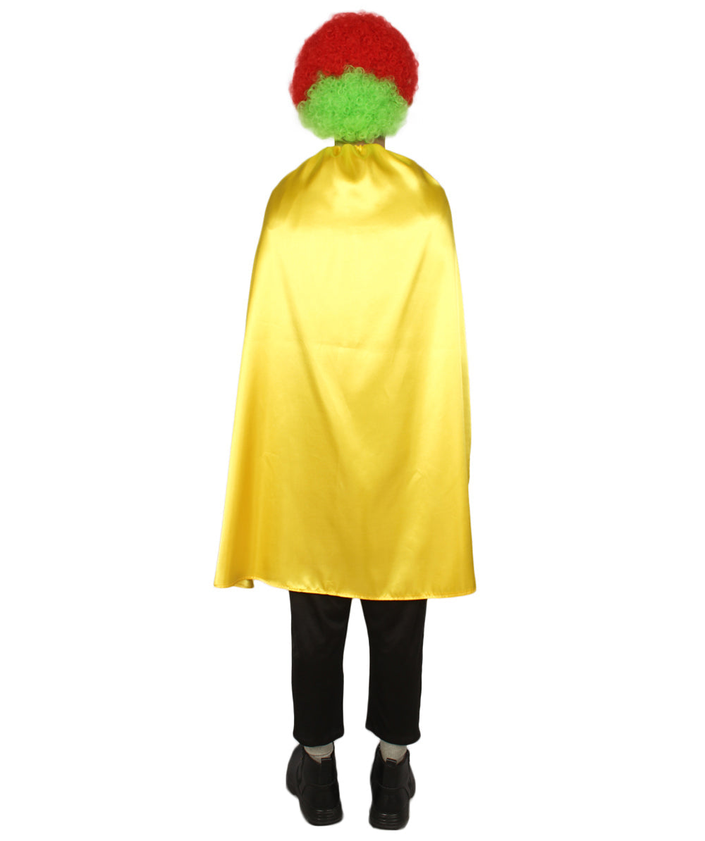 Gold Superhero Cape with Mask Set Costume