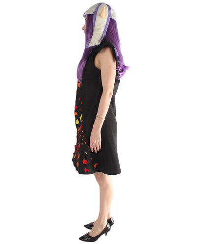 Women Squid Kid Gaming Costume | Black Fancy Costume.