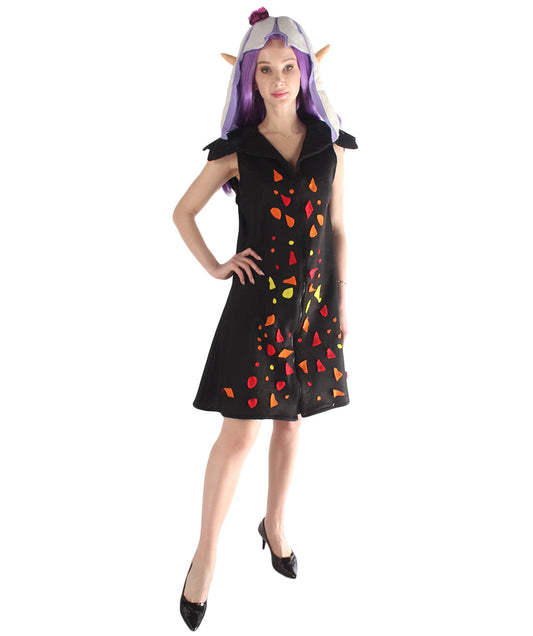 Women Squid Kid Gaming Costume | Black Fancy Costume.