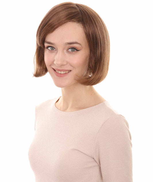Brown Flapper Bob Short Women's Wig