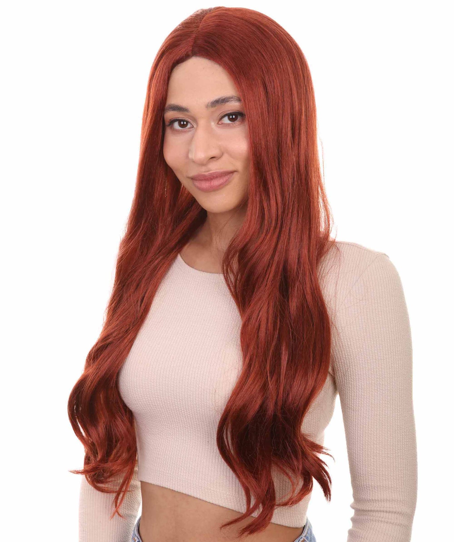 Glamour Womens Wig | Brown Stage/Event Fancy Halloween Wig | Premium Breathable Capless Cap