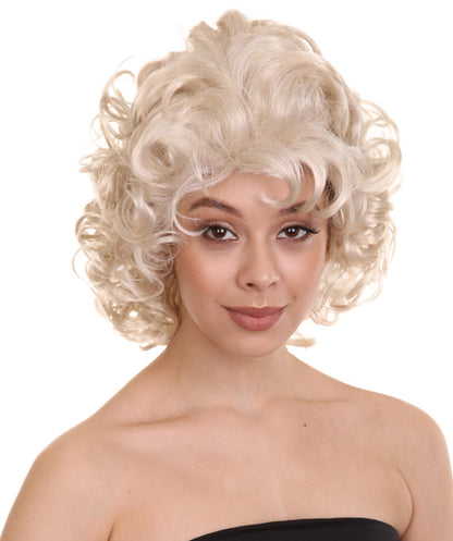 Blond Glamour Curly Wig