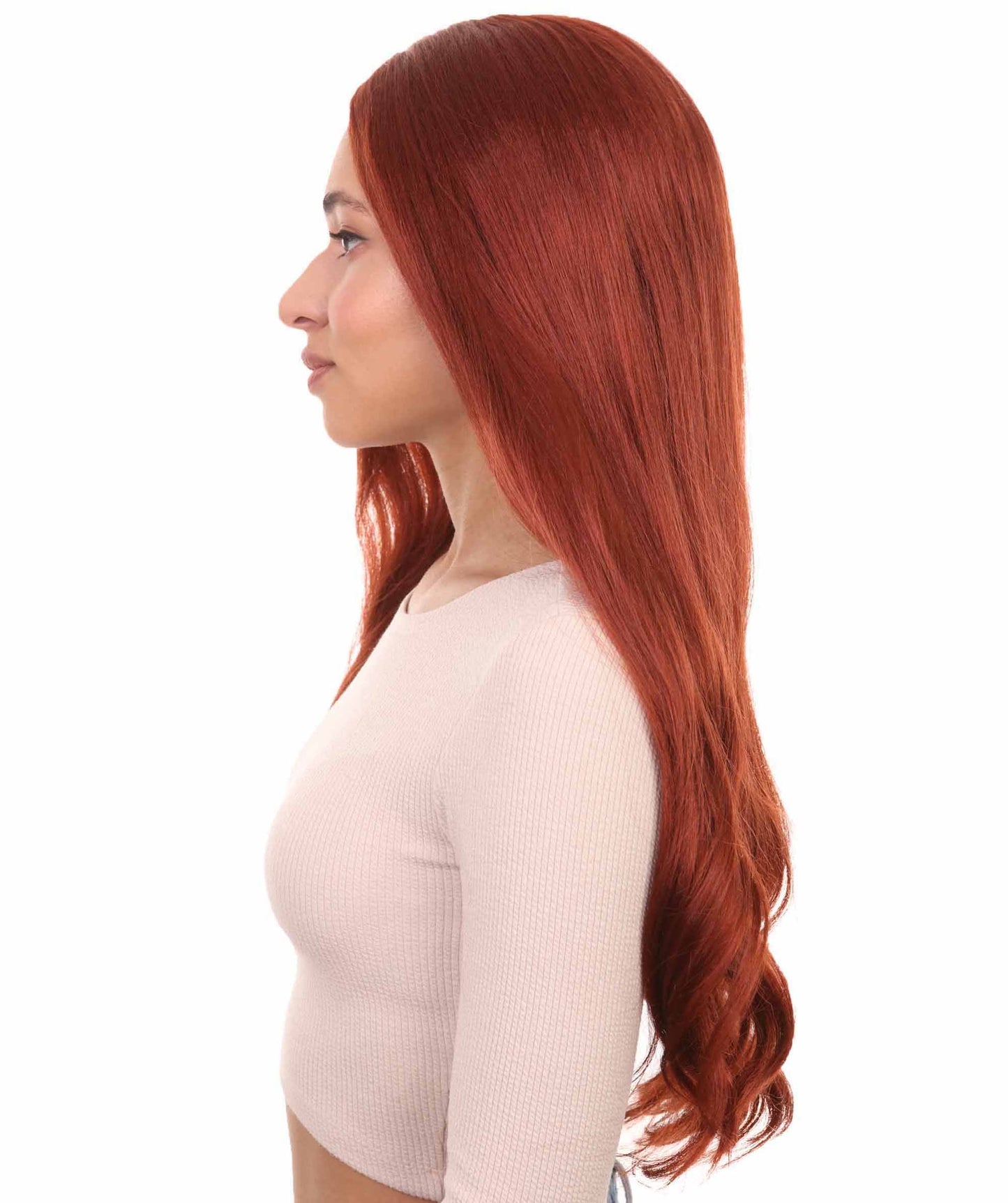 Glamour Womens Wig | Brown Stage/Event Fancy Halloween Wig | Premium Breathable Capless Cap