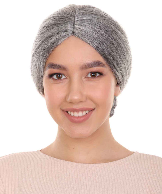 Grandma Womens Wig | Traditional Old People Halloween Wig | Premium Breathable Capless Cap