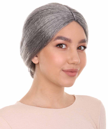 Grandma Womens Wig | Traditional Old People Halloween Wig | Premium Breathable Capless Cap