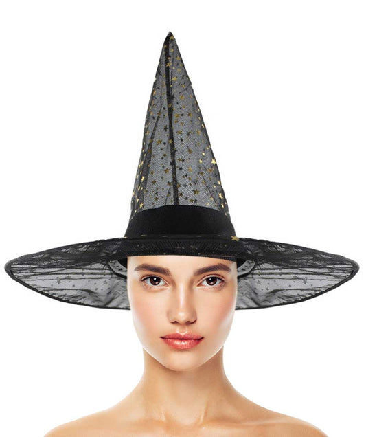 Black Sparkle Witch Hat 